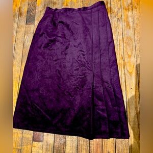 Unnamed beautiful dark purple maroon long semi pleated dress